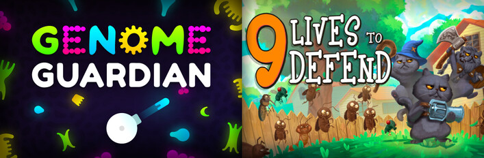 Roguelike Bullet Hell Shooters: 🔬 Genome Guardian × 9 Lives to Defend 🐱