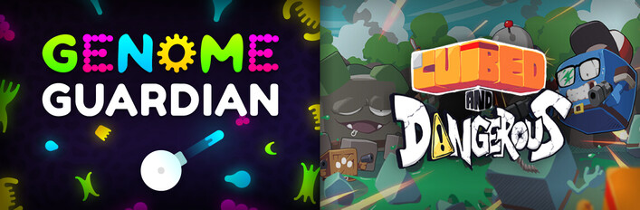 Roguelike Shooters: 🔬 Genome Guardian × Cubed and Dangerous 🟦