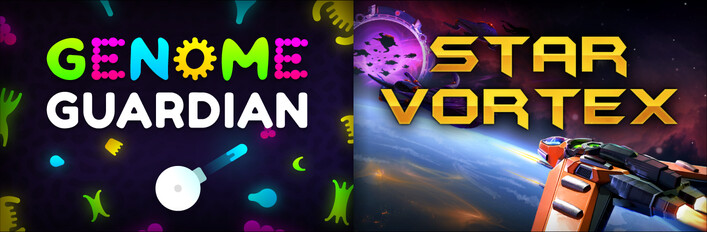 Top-down Sci-fi Shooters: 🧬 Genome Guardian × Star Vortex ⭐