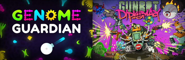 🧬 Genome Guardian × Gunbot Diplomacy 🤖: Weapon-Building Roguelikes
