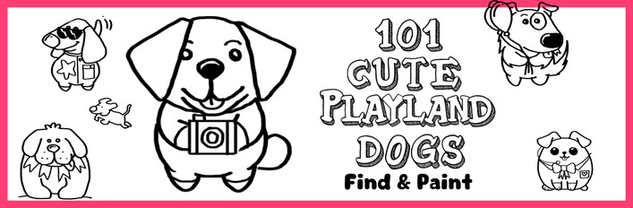🐾 101 Cute Playland Dogs: Find & Paint – Pawsome Edition 🎨
