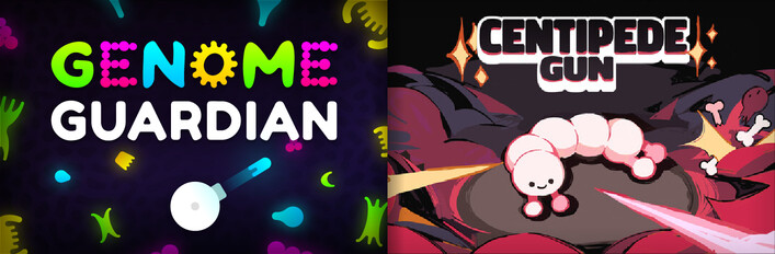 🧬 Genome Guardian × Centipede Gun 🐛: Itty Bitty Roguelike Shooters