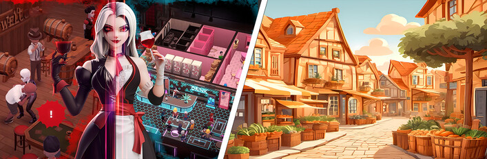 Blood Bar Tycoon & Old Market Simulator