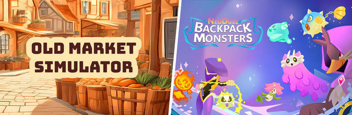 Old Market Simulator & NEODUEL: Backpack Monsters