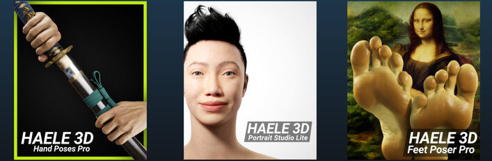 HAELE 3D - Latest Releases - Human Anatomy References for Artists