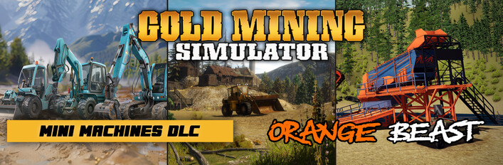 Gold Mining Simulator & Mini Mining Machines & Orange Beast