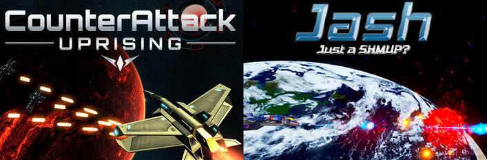 Side-Scrolling Shoot'Em Up × CounterAttack: Uprising & Jash