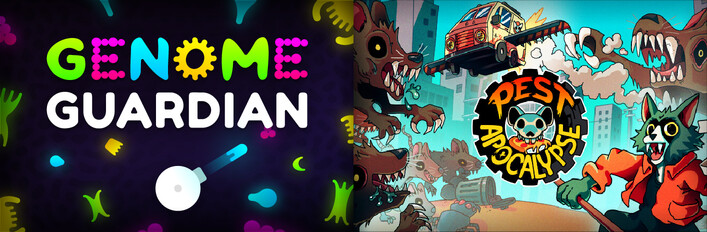 🧬 Genome Guardian × Pest Apocalypse 🍕: Bullet Hell Roguelikes