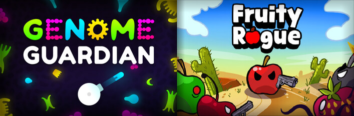 🧬 Genome Guardian × Fruity Rogue 🍎: Roguelike Shooters
