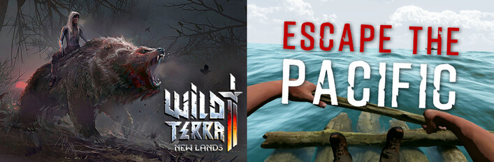 🏰 Wild Terra 2 × Escape The Pacific 🌊: Survive, craft, build on the island
