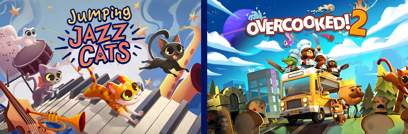 Jumping Jazz Cats x Overcooked! 2