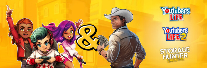 Youtubers Life 1&2 x Storage Hunter Simulator
