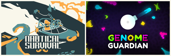 Genome Guardian + Nautical Survival: Roguelike Shooters