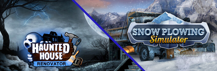 Haunted House and Snow Plowing