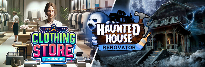 Haunted House Renovator & Clothing Store Simulator
