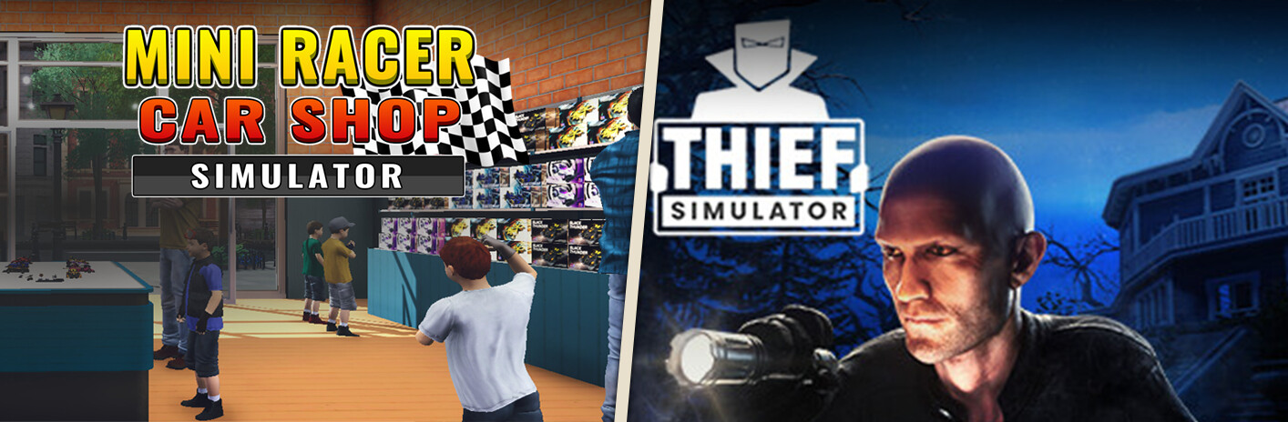 Mini Racer Car Shop Simulator and Thief Simulator