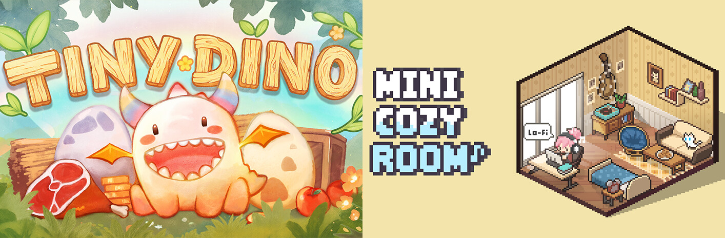 Tiny Dino + Mini Cozy Room: Lo-Fi