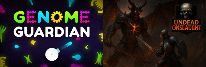 🧬 Genome Guardian × Undead Onslaught 👿: Action Roguelikes