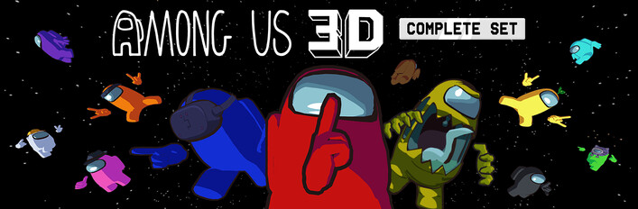 Among Us 3D Complete Set