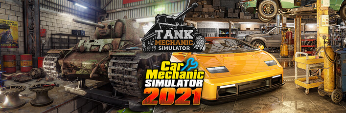 Tank Mechanic Simulator and Car Mechanic Simulator 2021