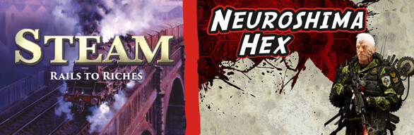 [TIME-LIMITED]  ⬣ Neuroshima Hex & Steam: Rails to Riches 🚂