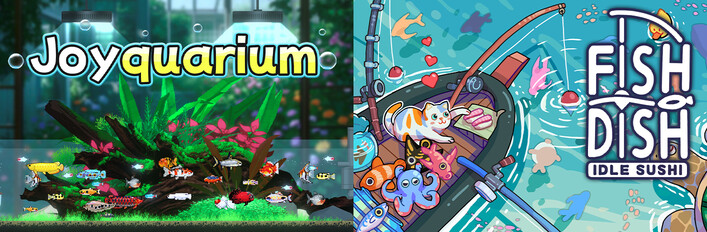 Joyquarium + Fish to Dish: Idle Sushi
