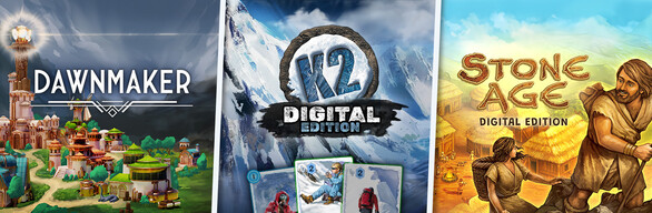 ☀️ [TIME-LIMITED] 💡🏔️🍖 Dawnmaker x K2: Digital Edition x Stone Age: Digital Edition 💡🏔️🍖