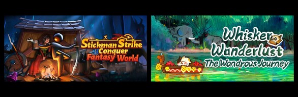 Whisker Wanderlust & Stickman Strikes: Conquer Fantasy World