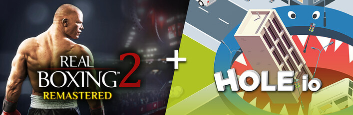 Real Boxing 2: Remastered + Hole io
