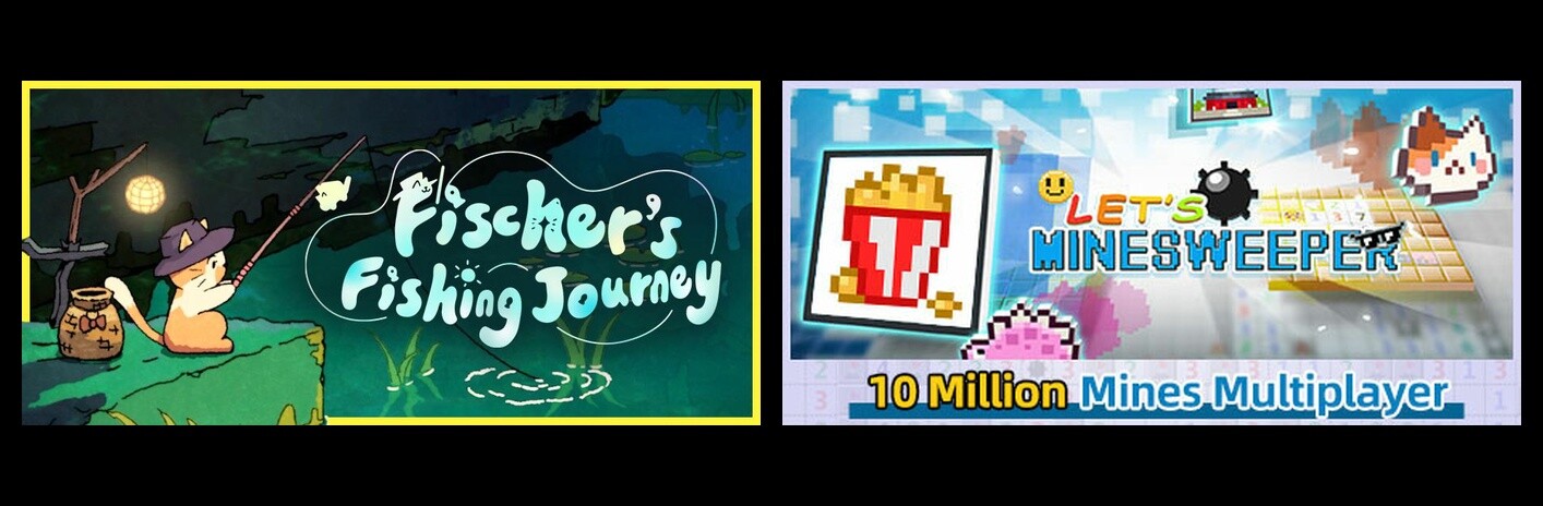 Fischer's Fishing Journey & Let's Minesweeper