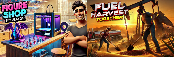 Fuel Harvest Together X Figure Shop Simulator