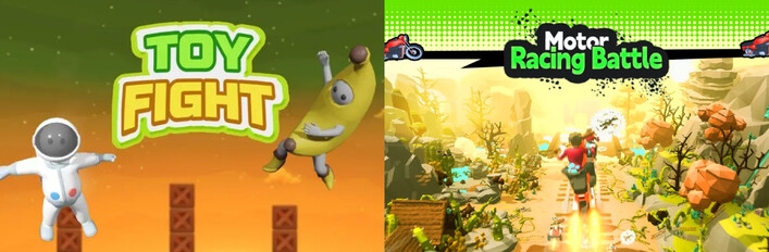 🏍️Motor Racing Battle x 🧸Toy Fight