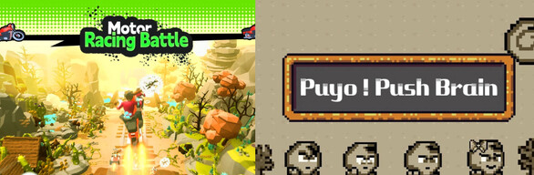 🏍️Motor Racing Battle x 🧠Puyo! Push Brain