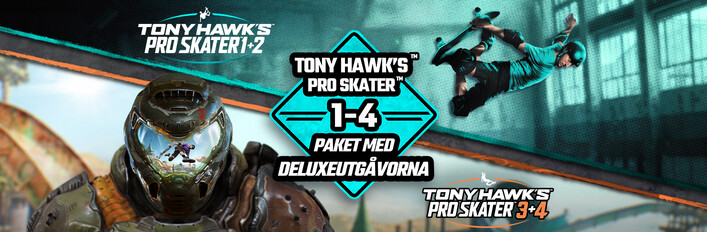 Tony Hawk's™ Pro Skater™ 1 - 4 - Paket med Deluxeutgåvorna