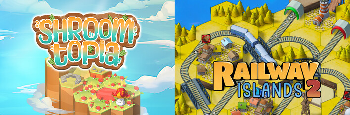 Shroomtopia + Railway Islands 2 - Puzzle
