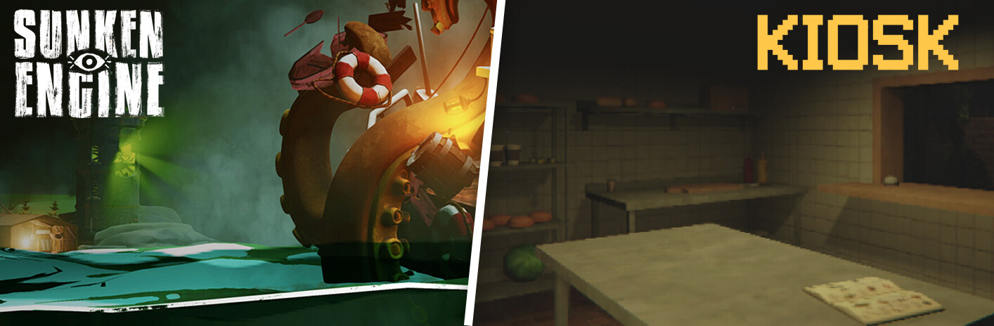 Sunken Engine and Kiosk