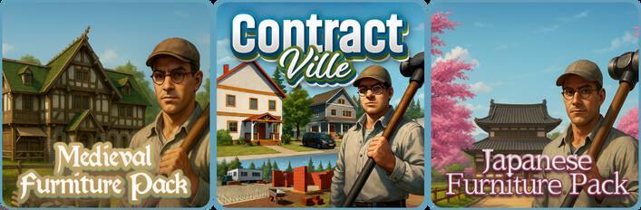 ContractVille X Japanese & Medieval Furniture Packs