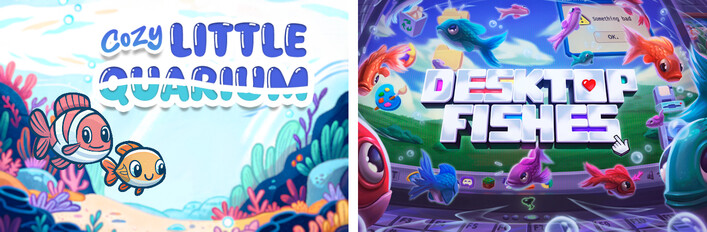 Cozy Littlequarium & Desktop Fishes