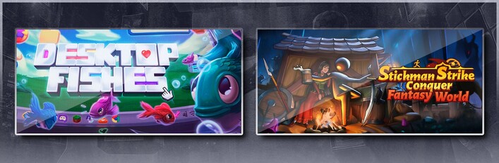 Desktop Fishes & Stickman Strikes: Conquer Fantasy World