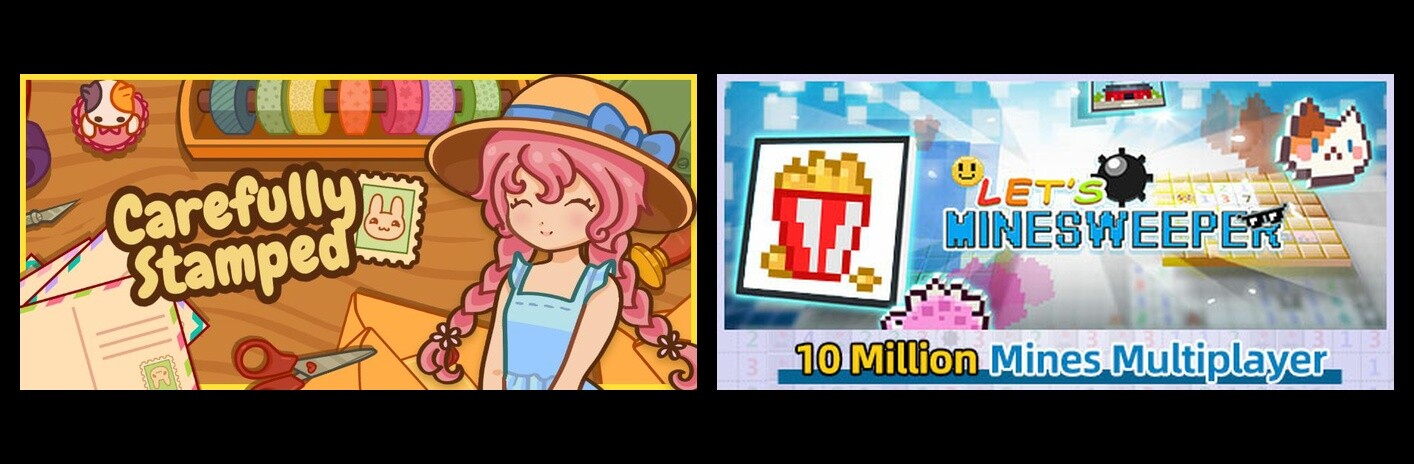 Carefully Stamped & Let's Minesweeper