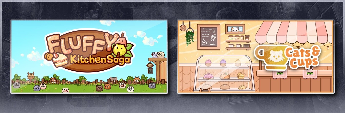 Fluffy Kitchen Saga & Cats & Cups