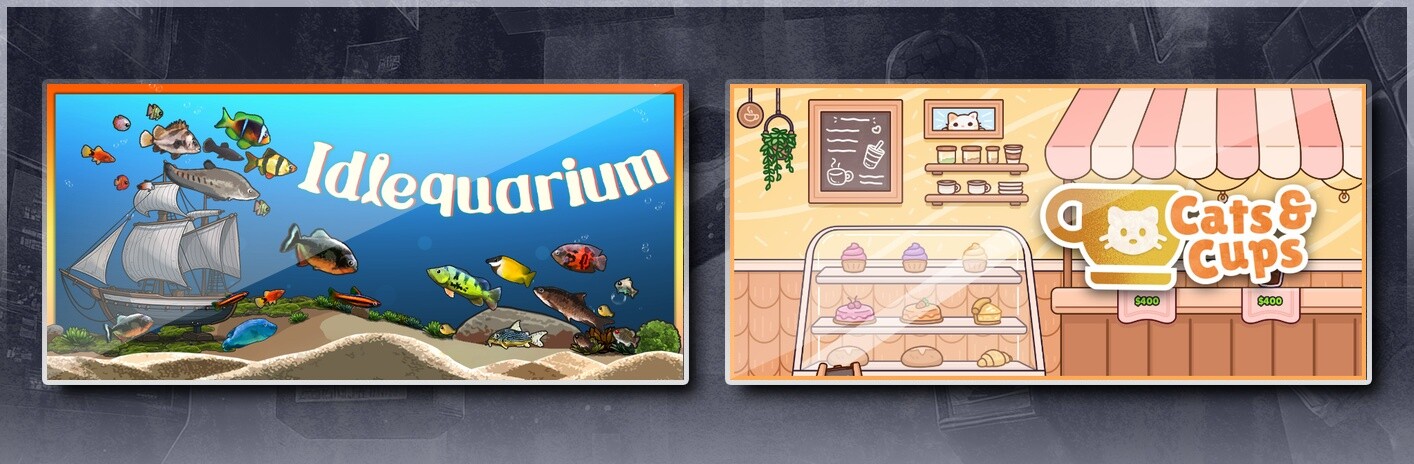 Idlequarium & Cats & Cups