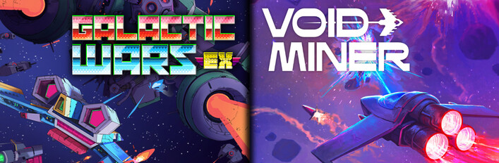 Galactic Wars EX + Void Miner - Incremental Asteroids Roguelite