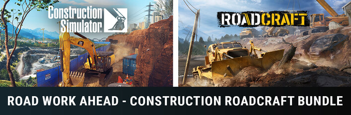 Road Work Ahead - Construction Simulator x RoadCraft Bundle