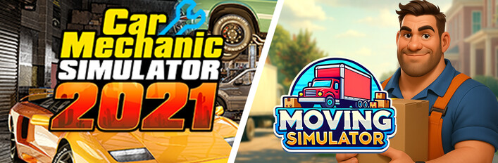 Moving Simulator and Car Mechanic Simulator 2021