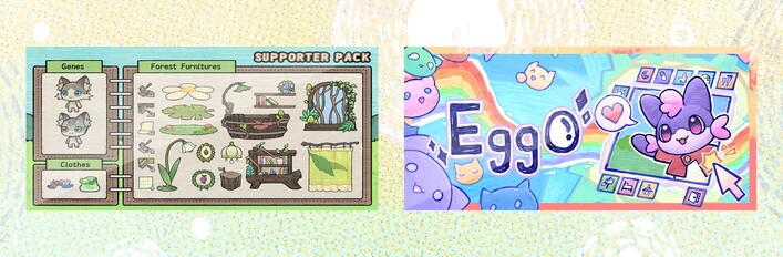 Eggo Supportor pack-Forest Kitten eggo Meow