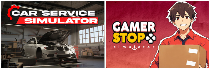 Gamer Stop Simulator with Car Service Simulator