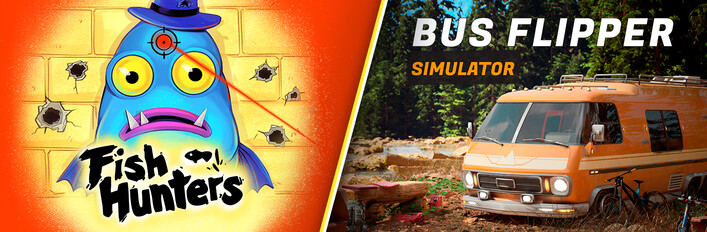 Fish Hunters 🐟 + Bus Flipper Simulator