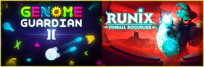 🧬 Genome Guardian 2 × Runix: Pinball Roguelike 🧙‍♂️