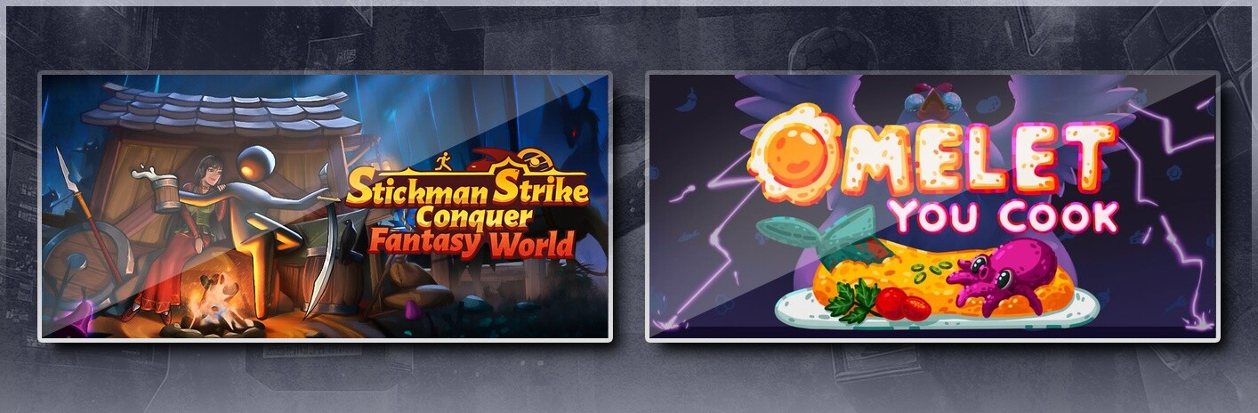 Stickman Strikes: Conquer Fantasy World & Omelet You Cook